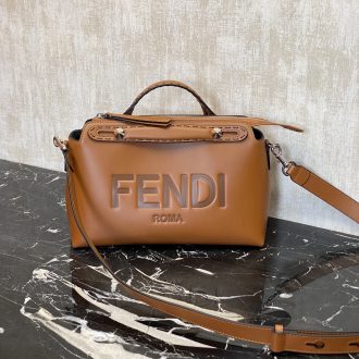 Fendi Roma Leather Satchel