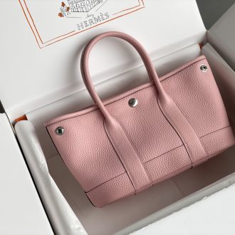 Hermes Hermès Pink Canvas Tote Bag
