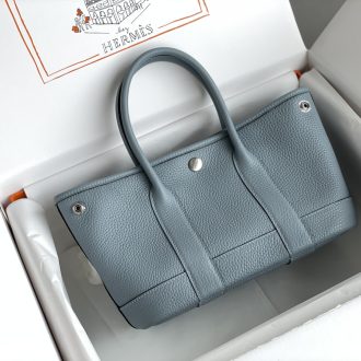 Hermes Picotin Lock Bag in Blue Leather