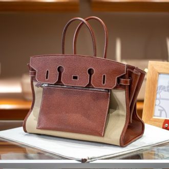 Hermes Birkin à l'envers 35cm Barenia Faubourg