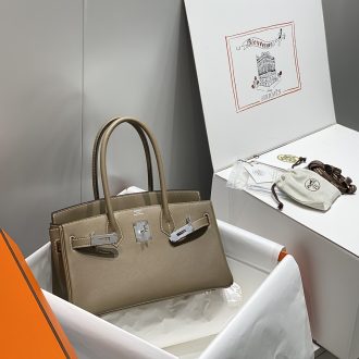 Hermes Hermès Birkin Bag in Taupe Leather