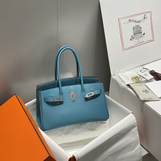 Hermes Hermès Birkin Bag in Turquoise Leather