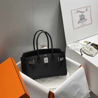 Hermes Birkin 35 Black Togo Leather Bag