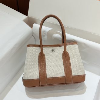 Hermes Hermès Garden Party Canvas and Leather Tote