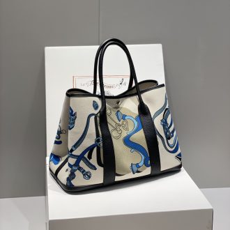 Hermes Hermès Graphic Canvas Tote Bag