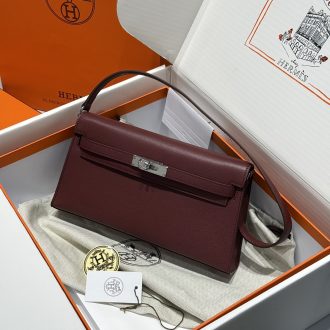 Hermes Kelly Mini Pochette in Rouge