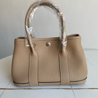 Hermes Beige Leather Handbag