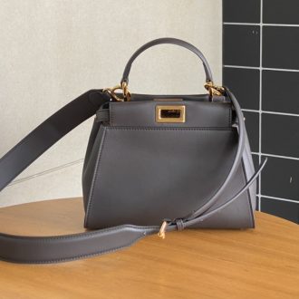 Fendi Peekaboo Mini Leather Handbag