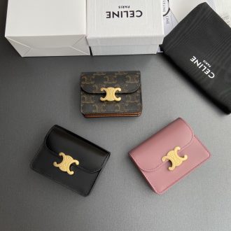 Celine Triomphe Tri-Fold Wallet Collection