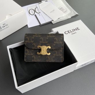 Celine Triomphe Monogram Canvas Wallet