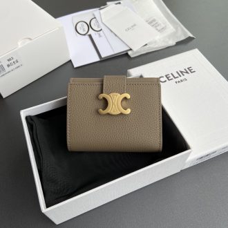 Celine Triomphe Leather Wallet