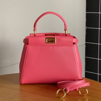 Fendi Peekaboo Mini Leather Bag