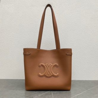 Celine Triomphe Leather Tote Bag