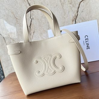 Celine Triomphe Leather Tote Bag