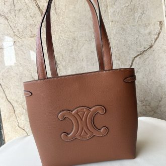 Celine Triomphe Leather Tote Bag