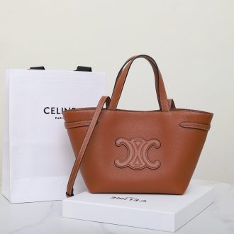 Celine Triomphe Small Leather Tote