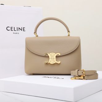 Celine Triomphe Leather Mini Bag