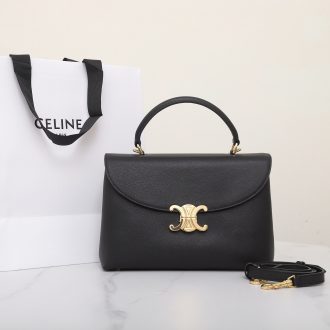 Celine Classic Black Leather Handbag