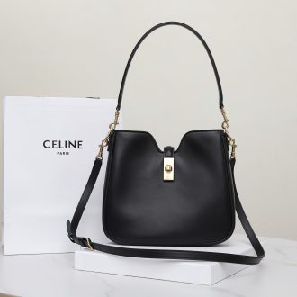 Celine Black Leather Crossbody Bag