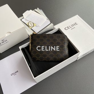 Celine Monogram Canvas Pouch