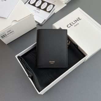 Celine Classic Black Leather Passport Holder