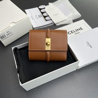 Celine Leather Compact Wallet