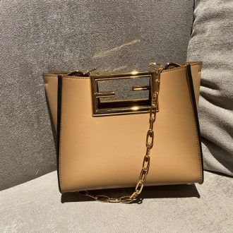 Fendi Peekaboo Leather Handbag