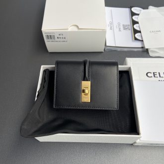 Celine Leather Compact Wallet