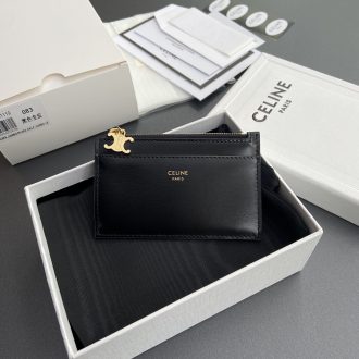 Celine Triomphe Leather Card Holder