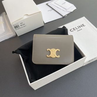 Celine Triomphe Leather Wallet