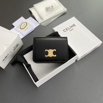 Celine Triomphe Leather Cardholder