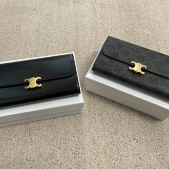 Celine Classic Triomphe Leather Wallet