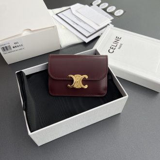 Celine Triomphe Leather Wallet
