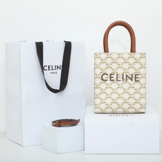 Celine Triomphe Canvas Mini Tote Bag