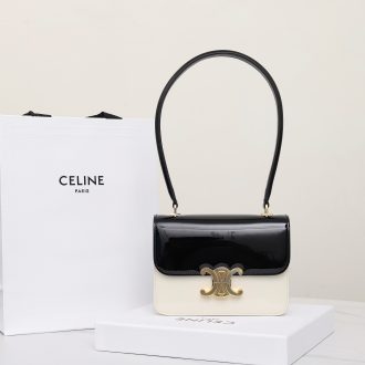 Celine Triomphe Patent Leather Shoulder Bag