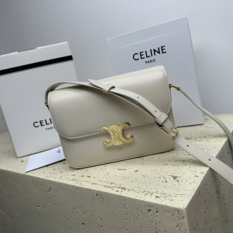 Celine Triomphe Calfskin Shoulder Bag