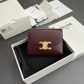 Celine Triomphe Leather Wallet