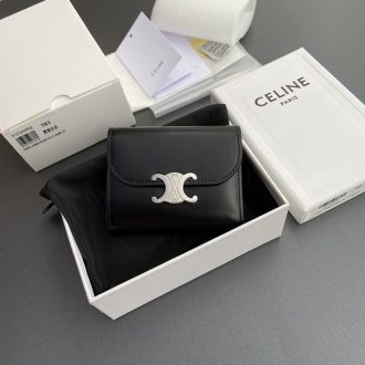 Celine Black Triomphe Wallet