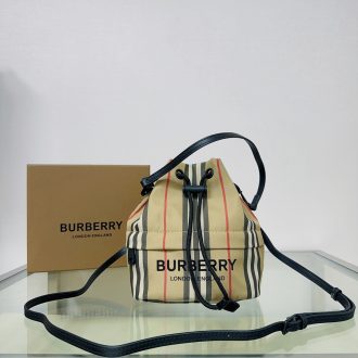 Burberry Classic Striped Bucket Bag