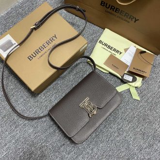 Burberry Brown Leather Crossbody Bag