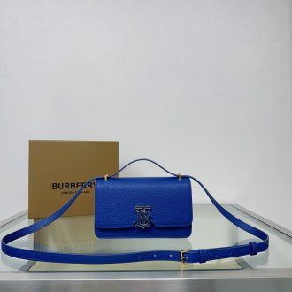 Burberry Blue Leather Crossbody Bag