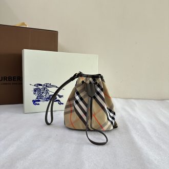 Burberry Classic Check Drawstring Bag