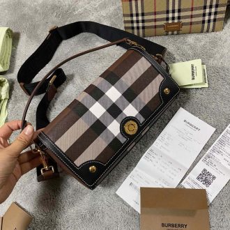 Burberry Check Pattern Crossbody Bag