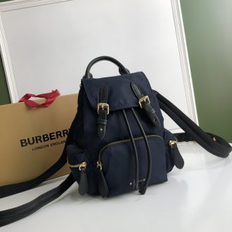 Burberry Nylon Backpack with Leather Trim