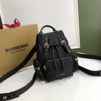 Burberry Black Nylon Backpack