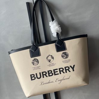 Burberry Heritage Logo Tote Bag