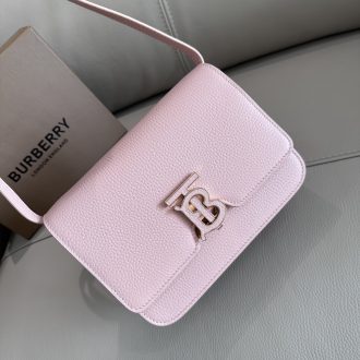 Burberry Pink Leather Crossbody Bag