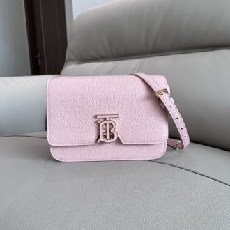 Burberry Small Pink Leather Shoulder Bag