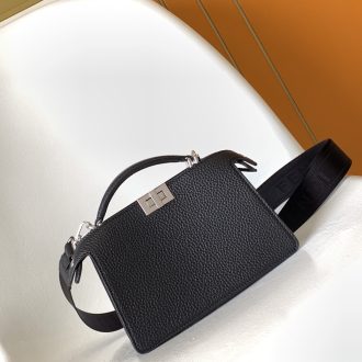 Fendi Textured Leather Crossbody Bag