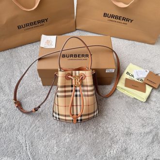 Burberry Classic Check Mini Bucket Bag